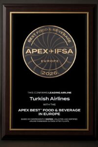 Turkish Airlines Wins 2026 APEX Best Food & Beverage in Europe Award for Fifth Time