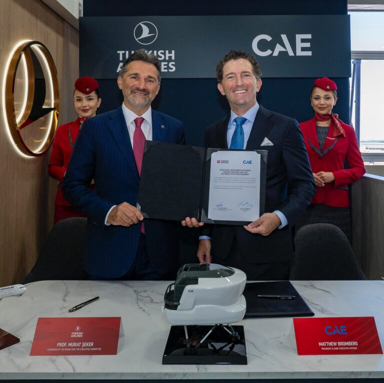 Turkish Airlines Signs Multi-Year Agreement with CAE